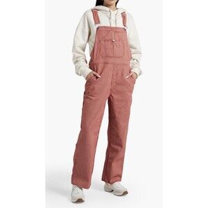NWT Rag & Bone Red & White Striped Workwear Overalls – Size S – Retail $550